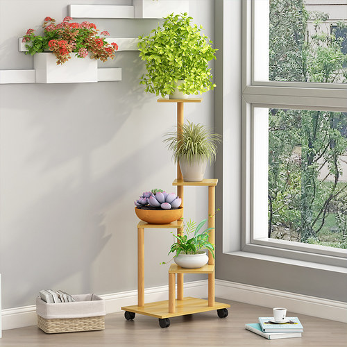 可移动简约风多层花架绿植底座