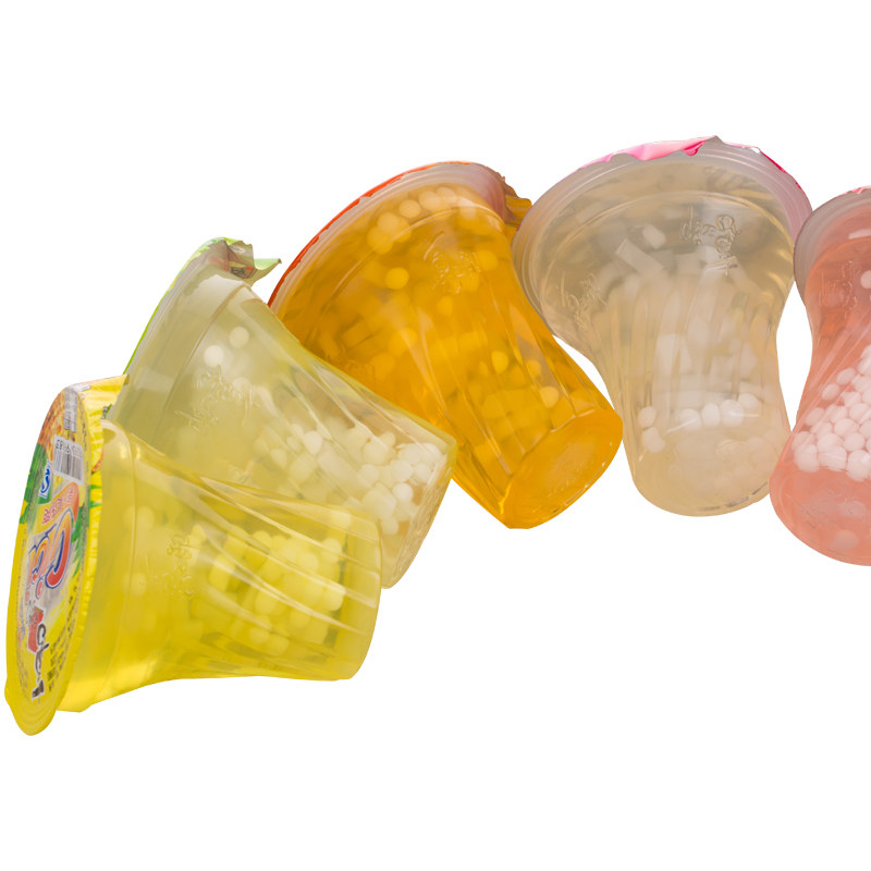 喜之郎吸吸果冻可吸cici果汁果冻爽218g杯装香橙苹果菠萝果冻零食