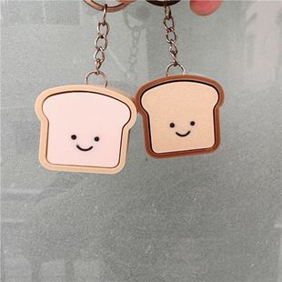 3D打印按键解压面包吐司捏捏乐成人发泄玩具玩具快速回弹钥匙扣