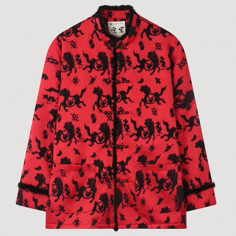 冬季本命年棉服男加厚宽松保暖提花复古中式棉袄外套男中国风男装,男装,唐装,淘宝优惠券,粉丝福利购,淘宝优惠卷