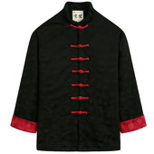 唐装 棉袄立领盘扣外套老年棉服 棉麻提花棉衣新中式 中国风男装 冬季