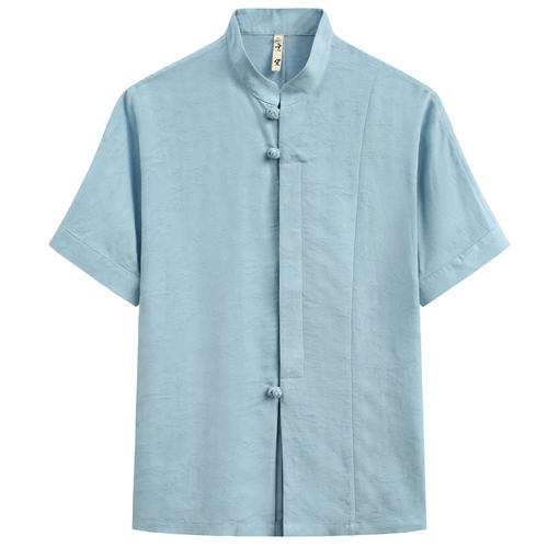 玄笙唐装短袖衬衫男中国风