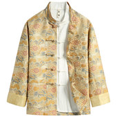 男春季 新款 中国风男装 〈麒麟〉唐装 原创国潮中式 改良复古上衣男