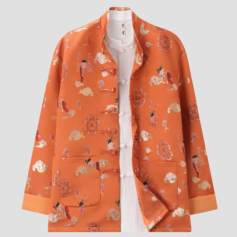 2025新款唐装男立领宽松立领外套