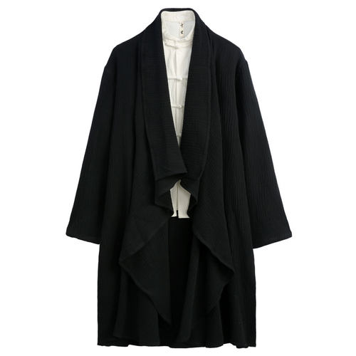 玄笙唐装男中国风中长款风衣