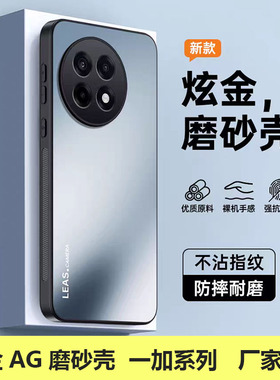 适用一加1+Ace 3V 2 Pro炫金AG磨砂手机壳1+15 13 12 11 10高品质全包镜头魅族21 20 08 note保护防摔套批发