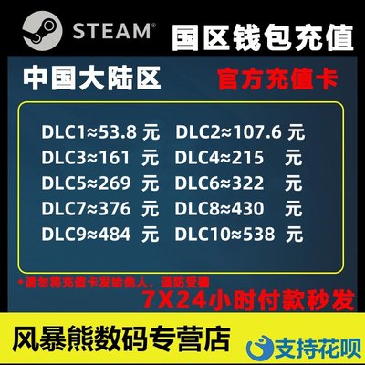 Steam中国区钱包充值码自动发货