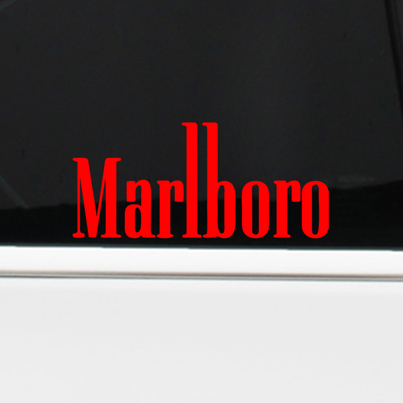 万宝路车贴港风Marlboro香烟创意