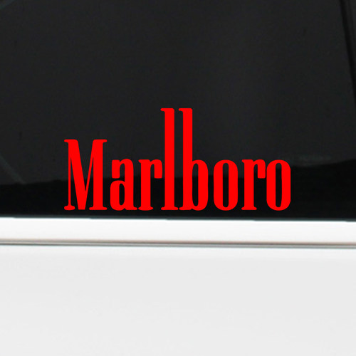 万宝路车贴港风Marlboro香烟创意