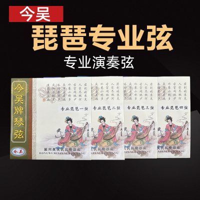 今吴牌琵琶琴弦专业演奏级1234套弦钢丝弦琵琶乐器专用配件