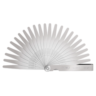 得力塞尺高精度0.02公英制塞规调气门间隙厚薄不锈钢套尺赛片薄片