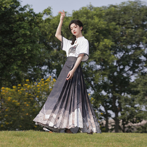 原创一盏香马面裙汉服