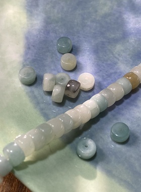 天然亚马逊4*7mm药片珠散珠手工diy串珠手链项链饰品配件材料S582