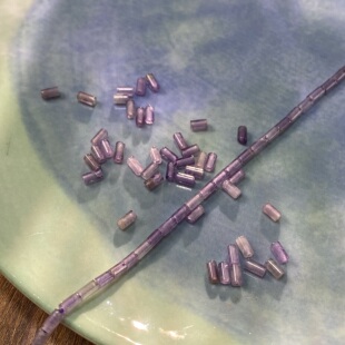 天然紫水晶2*4mm管珠散珠子手工diy串珠手链项链饰品配件材料S701