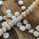 天然淡水白贝8mm贝母隔片散珠手工diy串珠手链项链配件材料S14