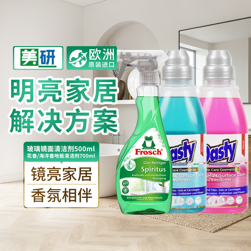 frosch玻璃清洁剂神器家用擦窗户屏幕dasty地板清洁剂强力去污