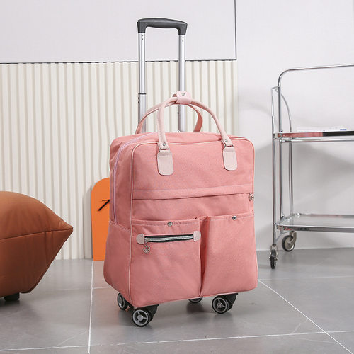 2026新款可背可拉带轮旅行包