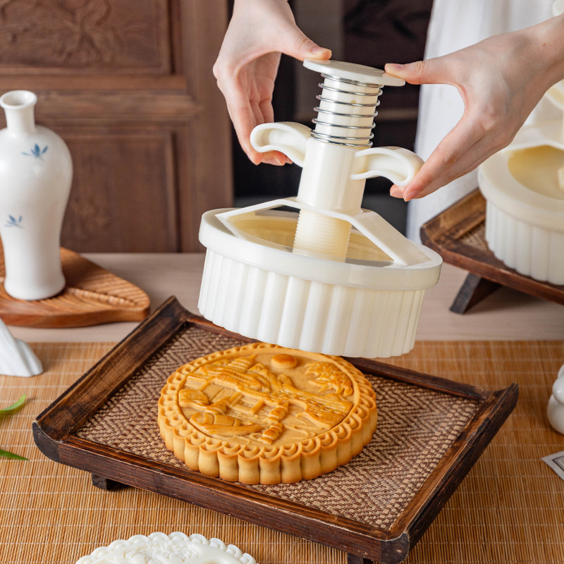 美涤大月饼模具食品级广式手压