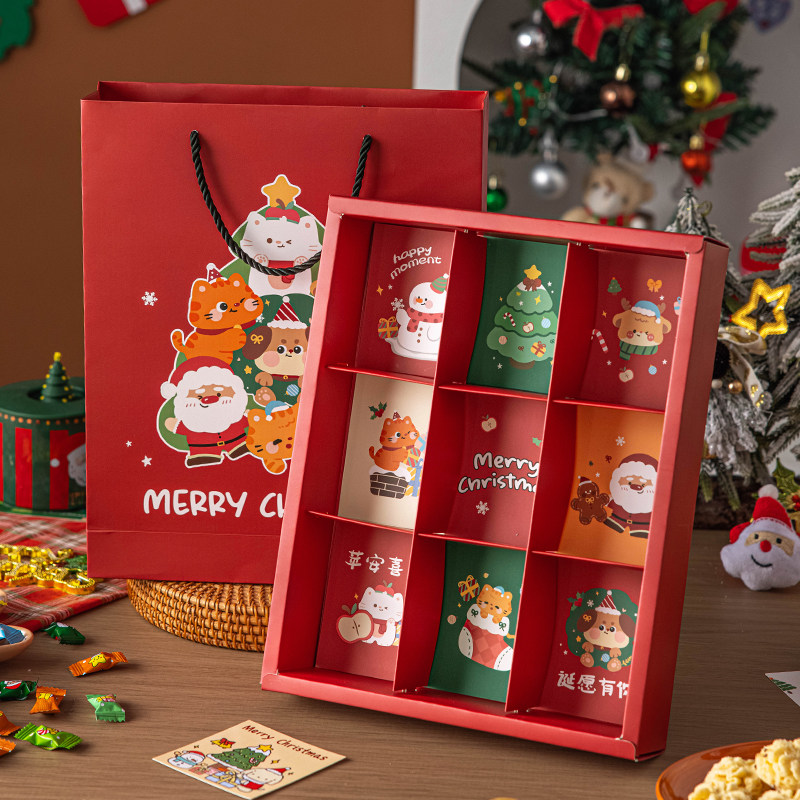 美涤圣诞节日盲盒可爱卡通的包装