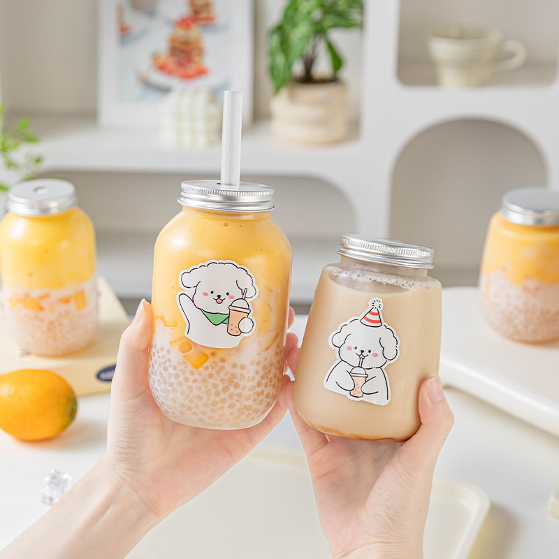 网红胖胖瓶一次性塑料PET外带杯