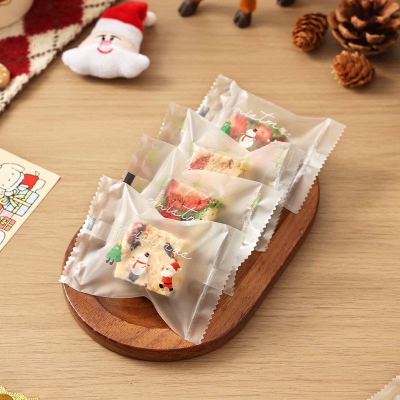 美涤圣诞雪花酥包装袋子机封家用