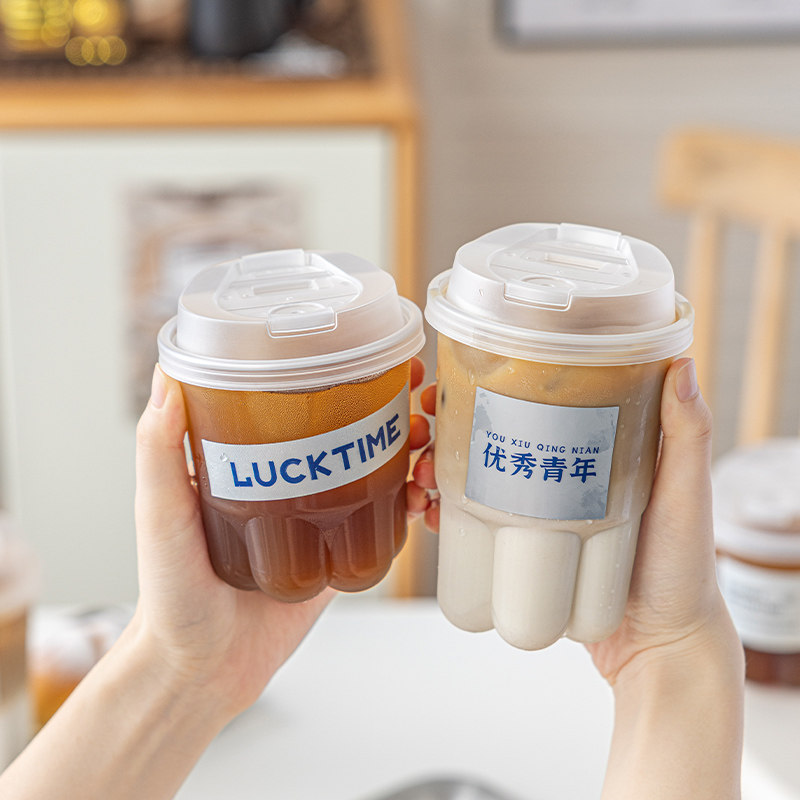 美涤一次性咖啡奶茶杯加厚食品级