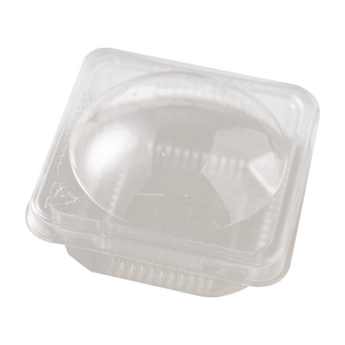 青团包装盒一次性透明清明果吸塑盒蛋黄酥雪媚娘甜品盒子底托贴纸