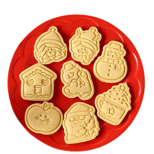 圣诞饼干模具姜饼人屋糖霜圣诞树做雪人糖饼卡通造型压花曲奇糕点