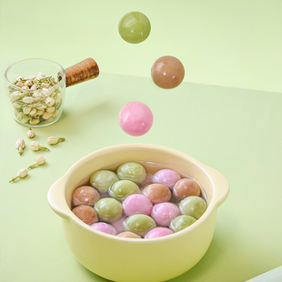 三全三颗茶迷你汤圆茉莉龙井白桃乌龙玫瑰红茶口味元宵冷冻早餐