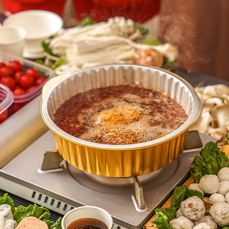 一次性火锅锅具铝箔锅家用卡式炉