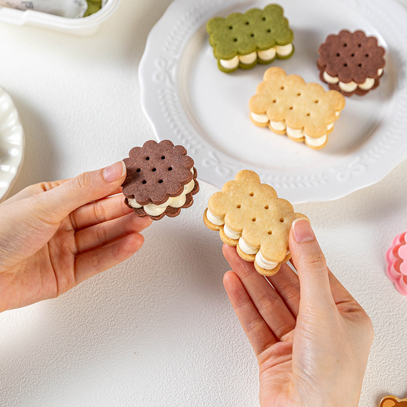 饼干模具烘焙手工按压式苏打糕点磨造型diy新款通用家创意食品级