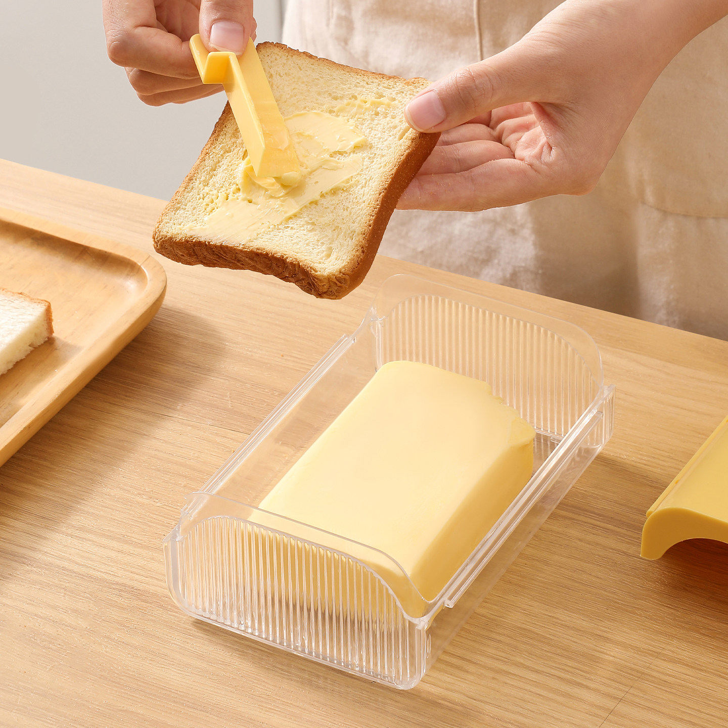 日式黄油切割储存一体收纳分装块神器带盖保鲜食品级冰箱盒子专用