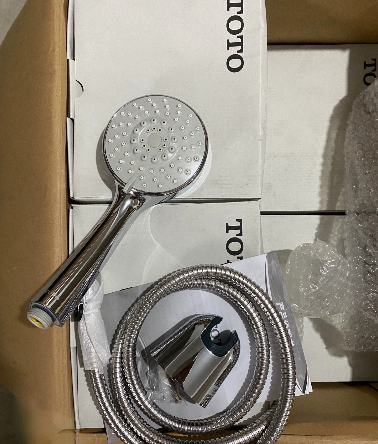 Toto706花洒套装花洒座软管喷头多功能雨淋激烈防缠绕软管不锈钢