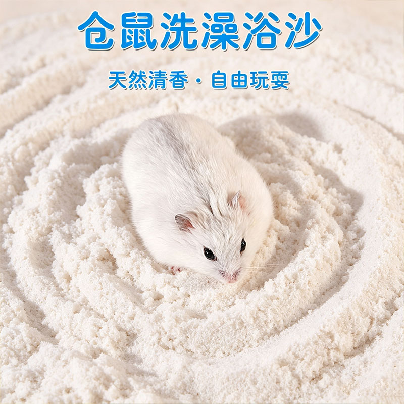 仓鼠浴沙洗澡沙金丝熊浴室浴盐龙猫专用洗澡沙清洁尿砂仓鼠用品