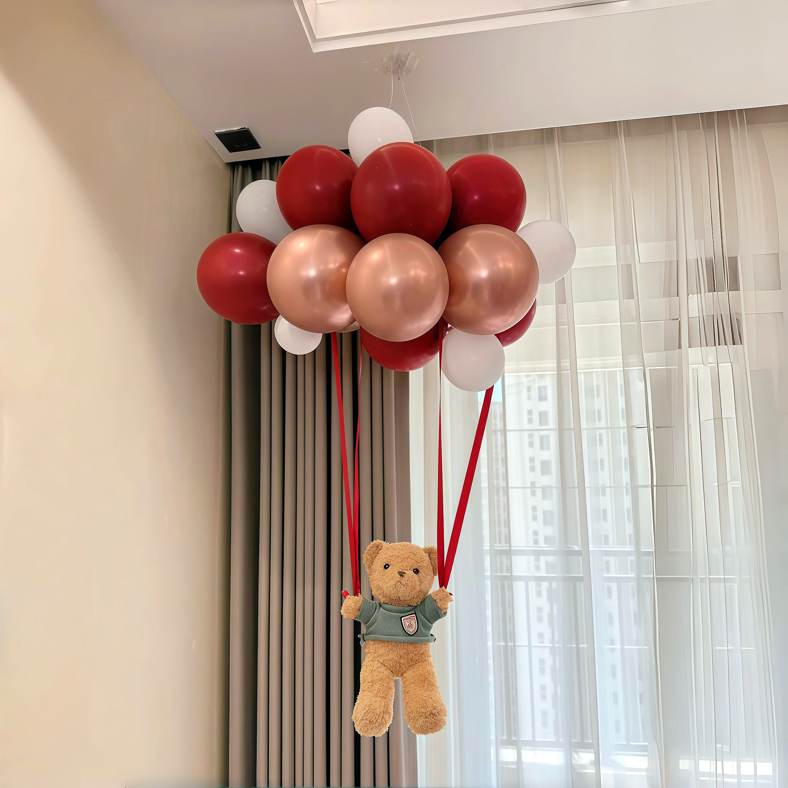 小熊空飘气球结婚布置卧室婚房装饰男女方客厅订婚氛围感场景布置,节庆用品/礼品,婚房装扮用品,淘宝优惠券,粉丝福利购,淘宝优惠卷