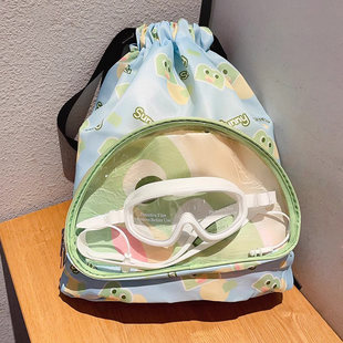 儿童防水游泳包大容量干湿分离泳衣收纳袋子外出便携式海边双肩包