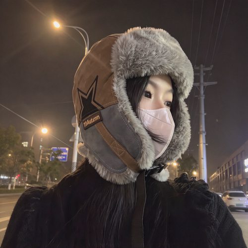 冬季骑车防风保暖护耳雷锋帽