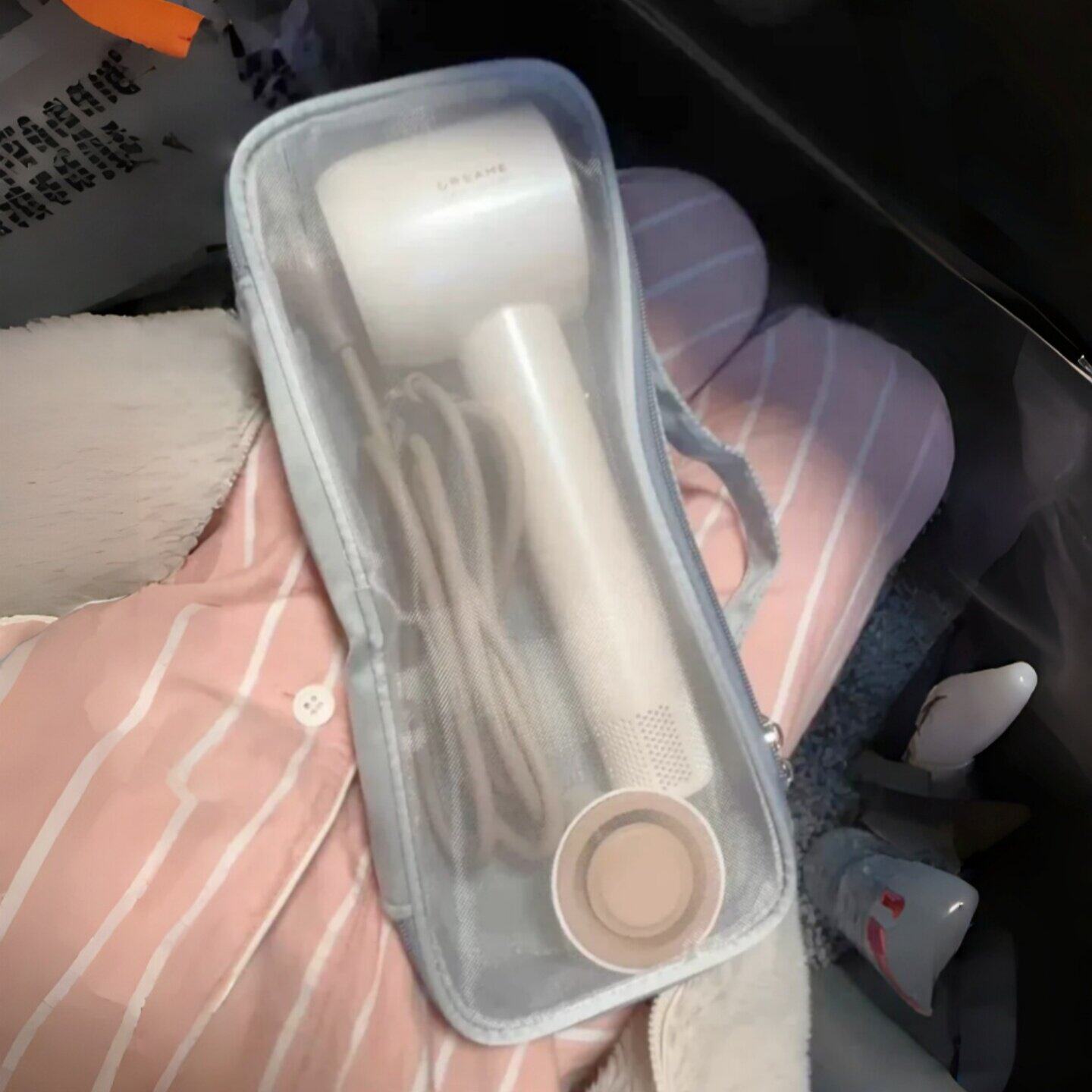 旅行便携式吹风机收纳包可视网手提卷发棒直板夹收纳袋防尘通用