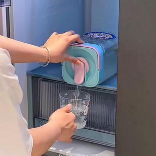 冰箱冷水壶带龙头大容量耐高温冷泡壶外出便携野餐饮料桶水果茶桶