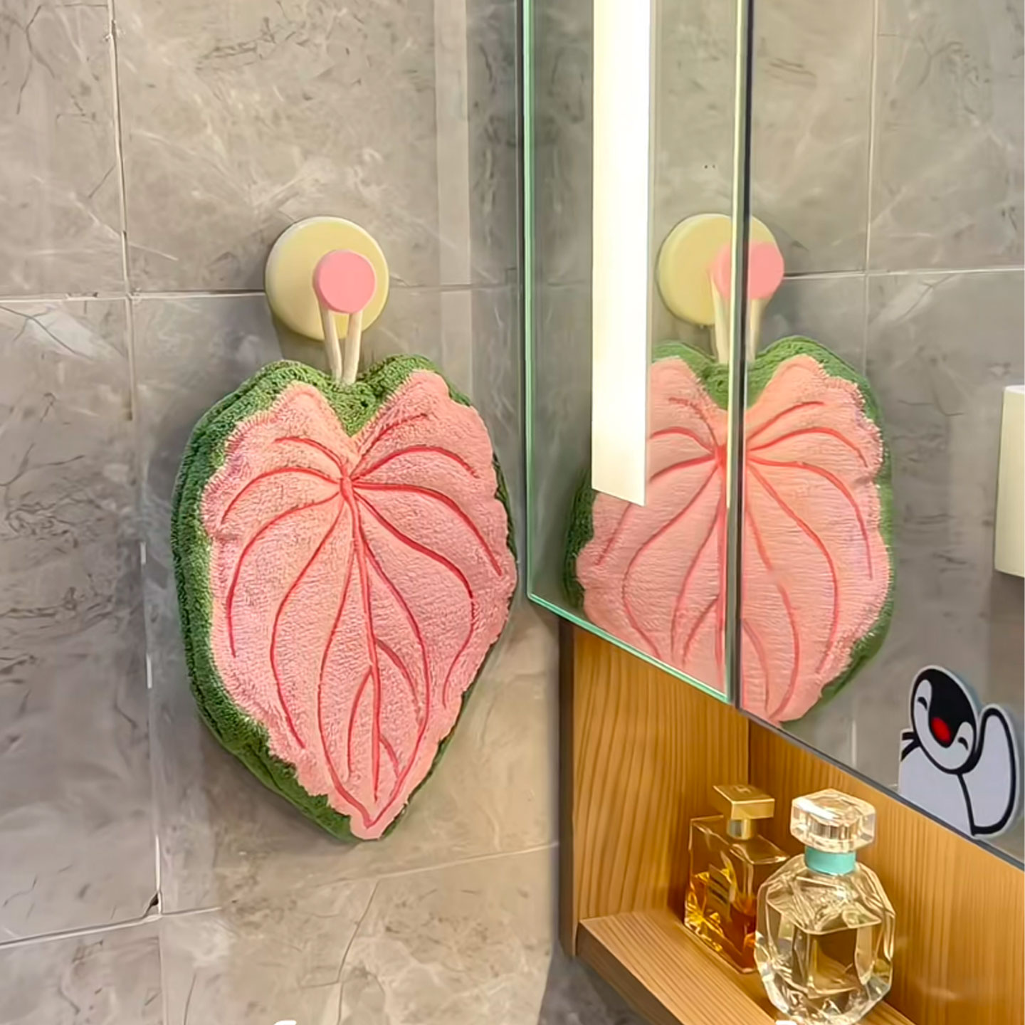 海芋叶挂式柔软擦手巾