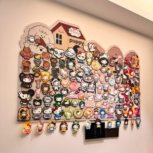 拼豆毛毡板手工diy成品创意背景墙展示框免打孔自粘收纳陈列墙贴