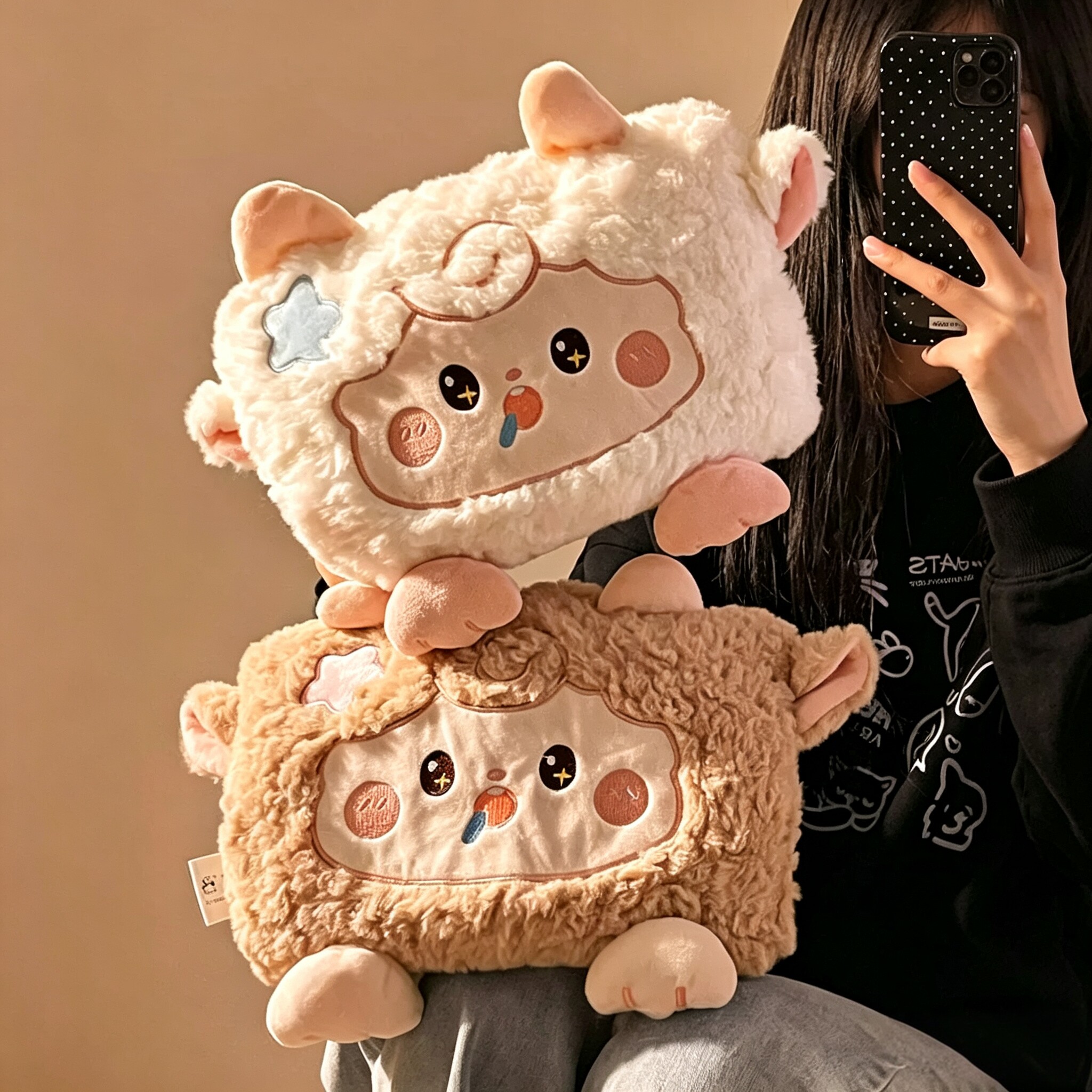 充电热水袋女毛绒电暖袋暖手宝图片