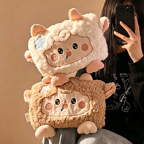 充电热水袋女毛绒电暖袋暖手宝