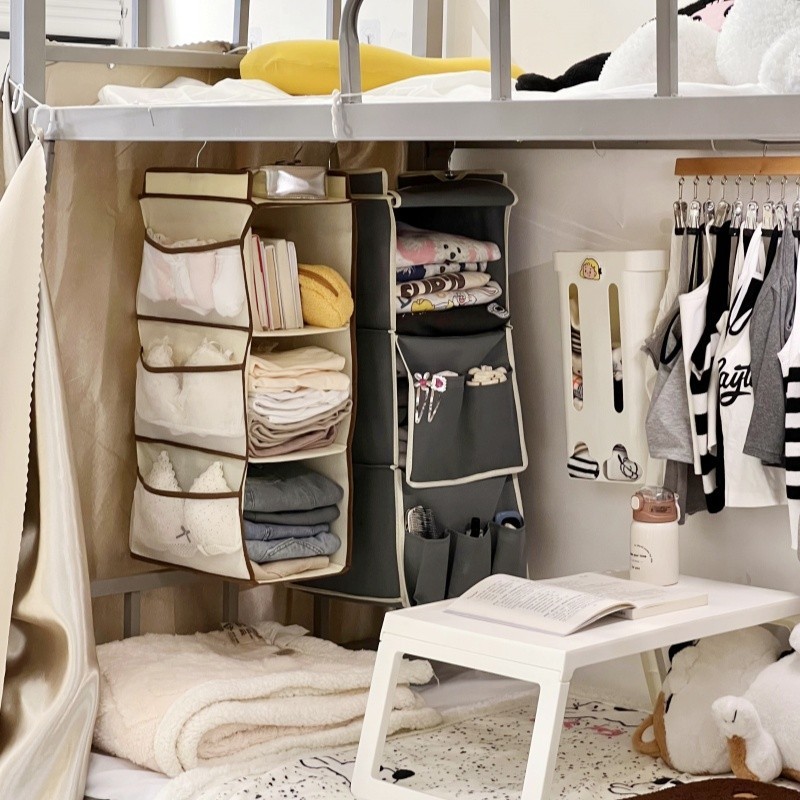 大学生宿舍床上衣服收纳挂袋