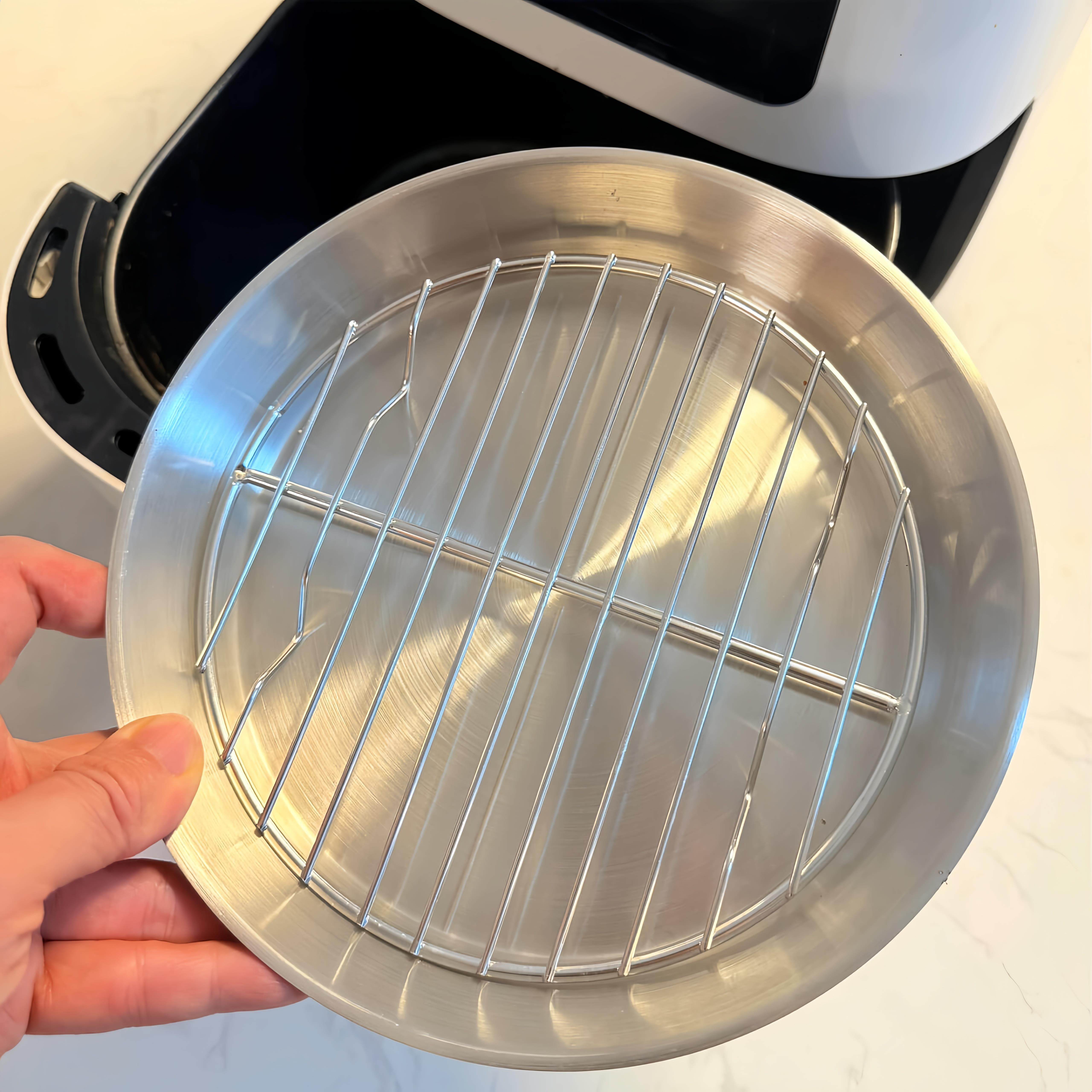 空气炸锅专用烤架隔油盘家用食品级不锈钢烤盘厨房易清理滤油架子