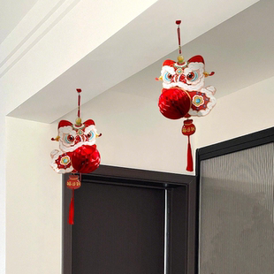 醒狮蜂窝灯笼2026新年装饰品挂件过年客厅贺年挂饰马年氛围感布置
