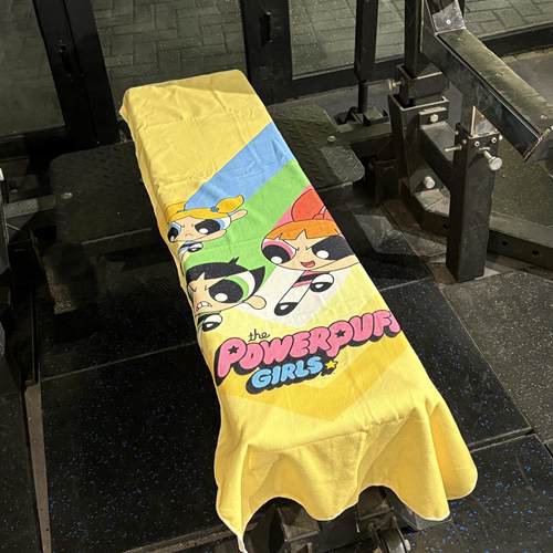 小女警运动吸汗大毛巾