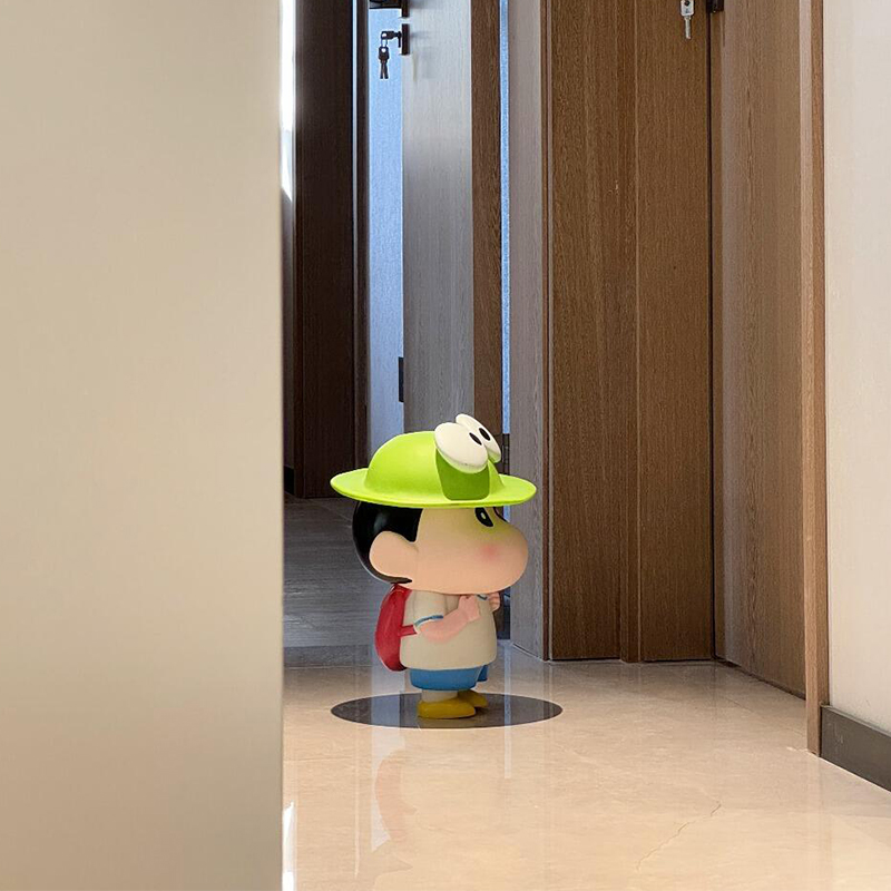 青蛙蜡笔小新入户摆件
