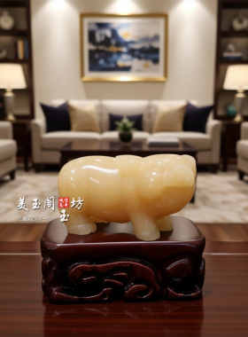 黄玉福猪招财摆件开业乔迁礼品