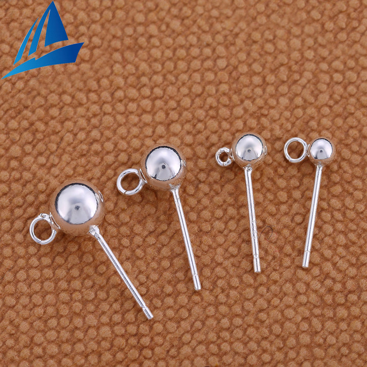 QIHANG S  볼 헤드 귀걸이 볼 헤드 매달려 링 귀걸이 수제 DIY 액세서리 귀걸이 귀 버클 액세서리
